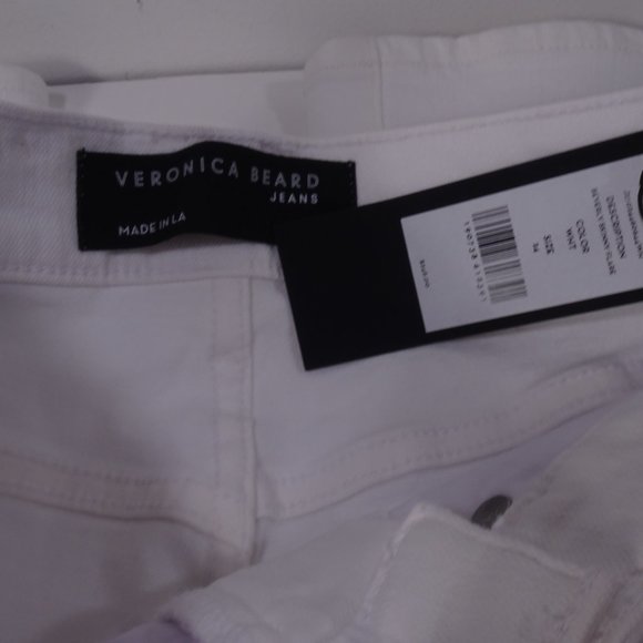 Veronica Beard Beverly Skinny Flare Jeans Sz 23 24 NWT 248 White - Picture 10 of 11